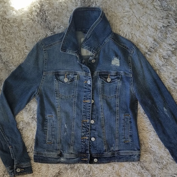 Mossimo Supply Co. Jackets & Blazers - Distressed Denim Jean Jacket